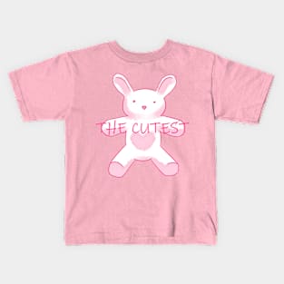 The cutest bunny pink and white Kids T-Shirt